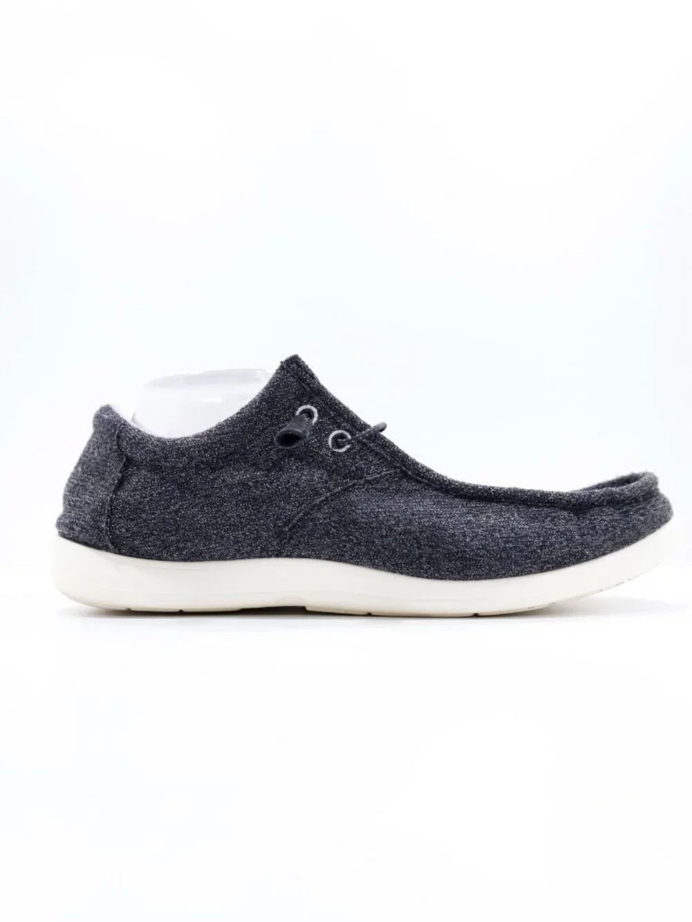 DayFive Carter Gray Black Knit Lightweight Casual Slip On Shoes - Men's 13